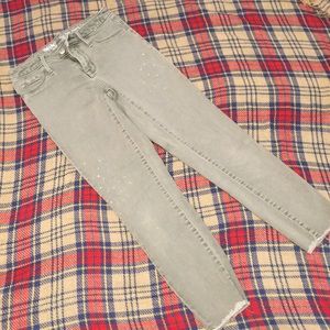 Denim high rise jeggings